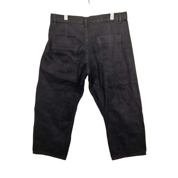 ROUCHA Black Duchamp Denim Baggy Relaxed Fit Size 34x36 - Picture 3 of 9